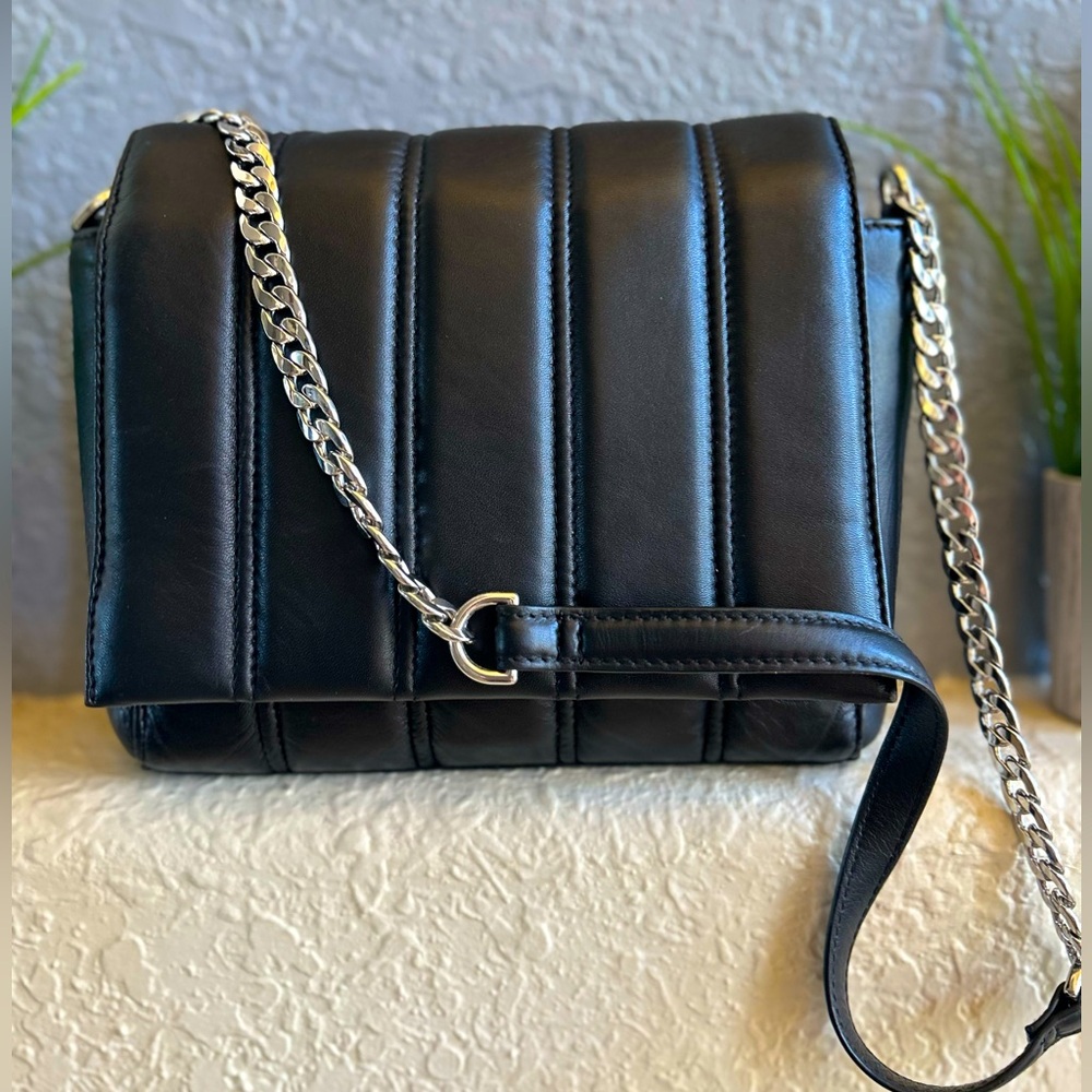 M&S Collection Marks & Spencer Quilted Puffy Genuine Leather Chain Shoulder Bag
